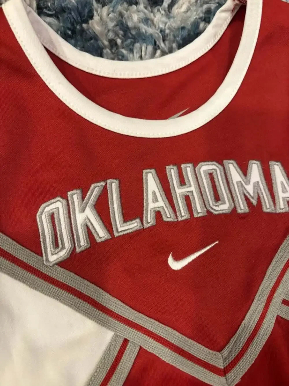 Nike Oklahoma Sooners Girls 2-Piece Cheerleader Dress & Bloomers Set - Size 4T N